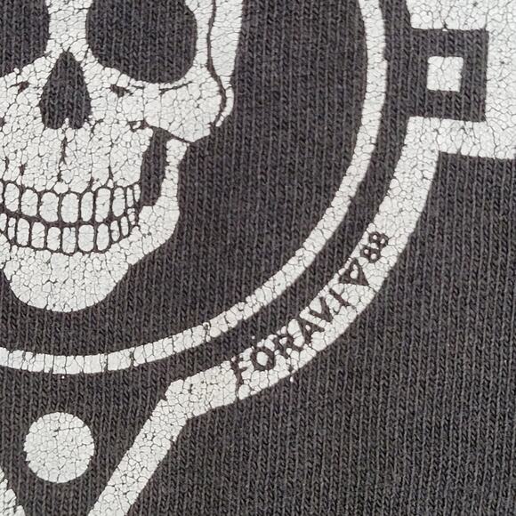 Vintage 1988 Fruit-Of-The-Loom Shirt XL 23x27 Faded-Black - Picture 4 of 15